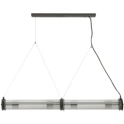 DOPPELGLAS Metall Grau Pendelleuchte