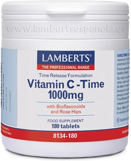 Lamberts VITAMINA C 1000mg COM BIOFLAVONOIDES (LIBERAÇÃO PROLONGADA) 180 Tabs
