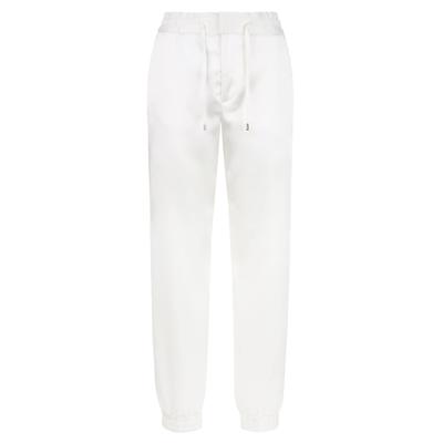 Jogginghose PHILIPP PLEIN "Jogginghose", Damen, Gr. M, US-Größen, 01of, sanftes weiß, Obermaterial: 96% Polyester, 4% Elasthan. Futter: 65% Polyester, 35% Baumwolle, Hosen Jogginghose