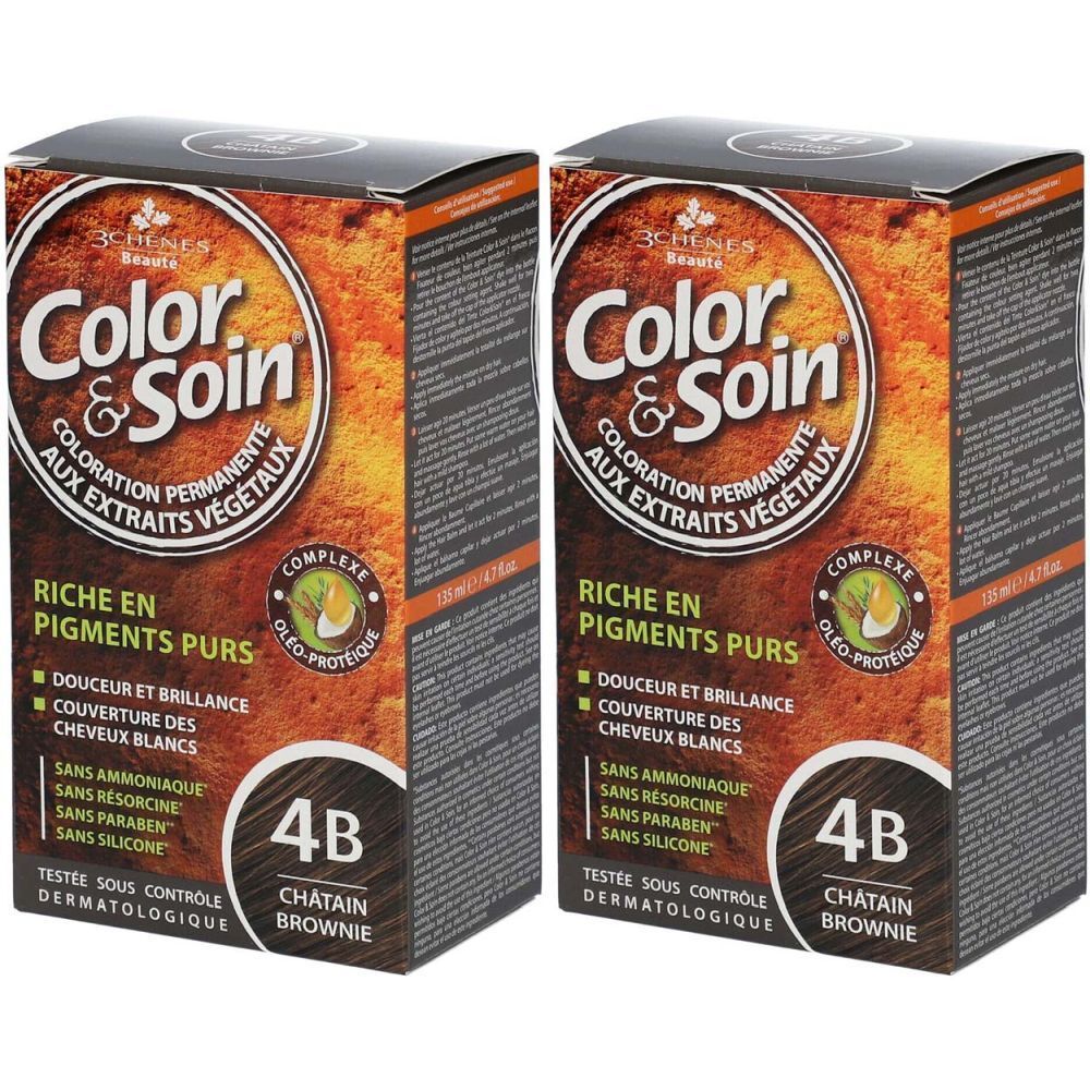 3 Chenes Color/Soin Chat Browni 4B Doublepack 2x135 ml Lotion