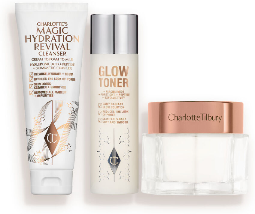 Magic Cleanse, Tone & Glow Set - Skincare Kit Charlotte Tilbury 1194 Charlotte's Magic Cleanse, Tone & Glow Set Size: