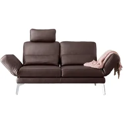 LEDERSOFA HURRICANE Braun Leder