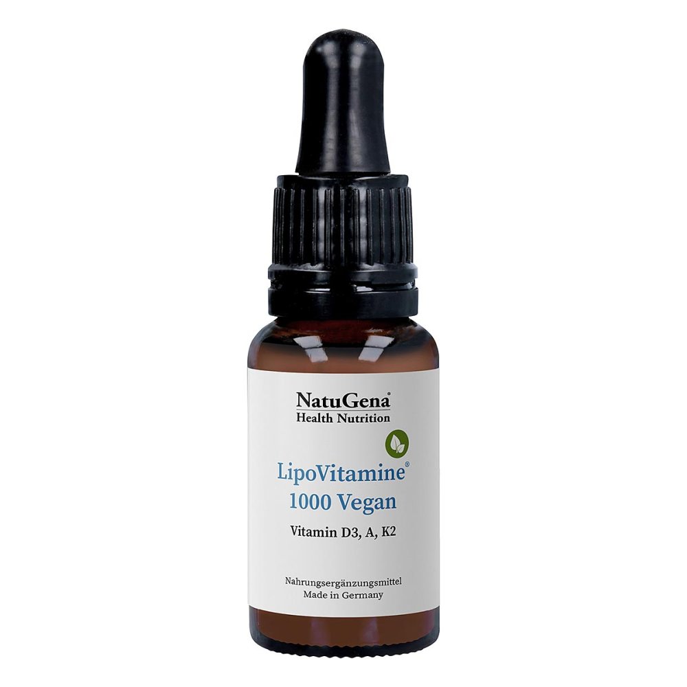 NatuGena GmbH Lipovitamine 1000 Vegan Vitamin D3 + A + K2 Tropfen 19360907