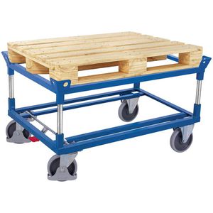 VARIOfit Paletten-Fahrgestell sw-870.113, 810 x 610 mm, TPE-Rollen, Tragkraft 500kg