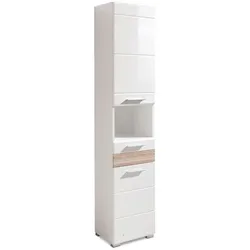 trendteam Hochschrank Mezzo Dekor Weiß