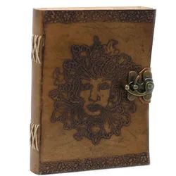 Leather Greenman Notebook (20x15 cm)