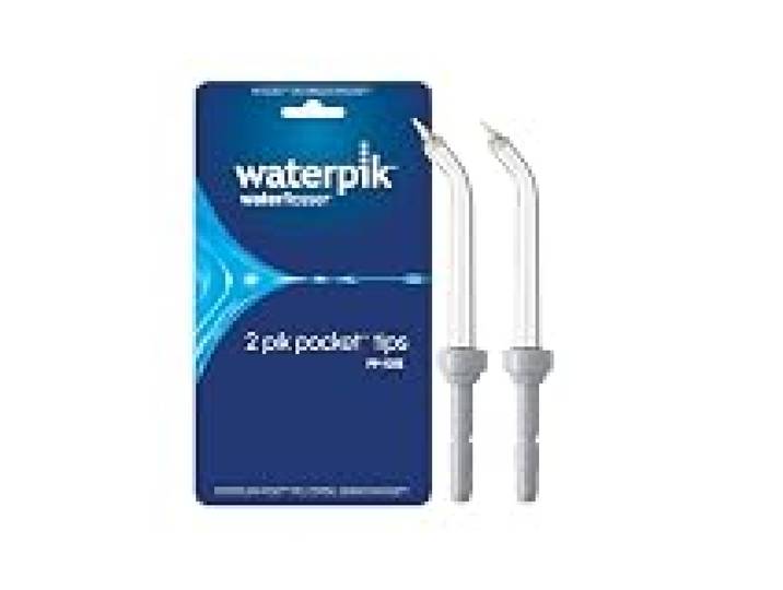 Waterpik - Embouts de Rechange Pik Pocket pour Hydropulseur Dentaire, Spécial Poches Parodontales et Furcations, Lot de 2 (PP-100E)