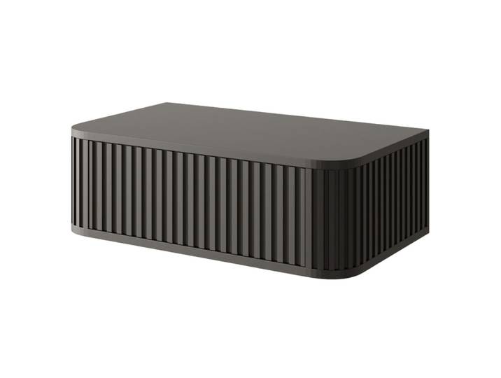 Table de chevet suspendu avec tiroir noir 63 cm