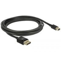 Kabel miniDisplayPort (St) > DisplayPort (St) 8K 60Hz zertifiziert schwarz, 2 Meter