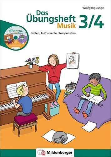 Wolfgang Junge - Das Übungsheft Musik 3/4: Noten, Instrumente, Komponisten - Preis vom 10.10.2026 11:48:34 h