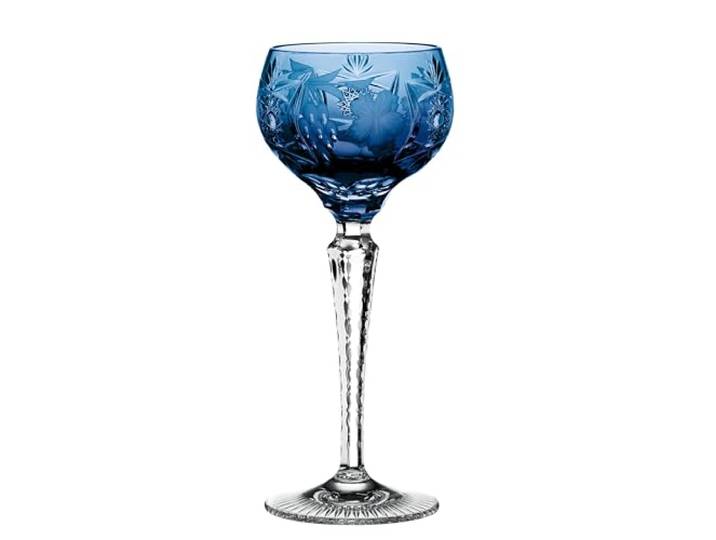 Nachtmann Traube, Weinglas mit Schliffdekoration, Blau, 230 ml, 0035951-0 Weinglas, Kobaltblau, Kristallglas