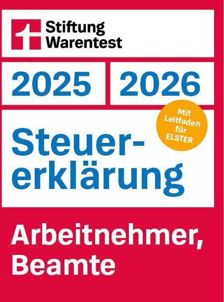 Udo Reuß - Steuererklärung 2025/2026 - Arbeitnehmer, Beamte - Steuerratgeber für die Einkommensteuer mit Steuertipps, für Anfänger geeignet: Mit Leitfaden für Elster - Preis vom 05.10.2026 03:47:11 h