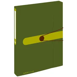 Herlitz Sammelbox Recycling A4 PP dgn Rückenbreite 4cm, Rückenetikett