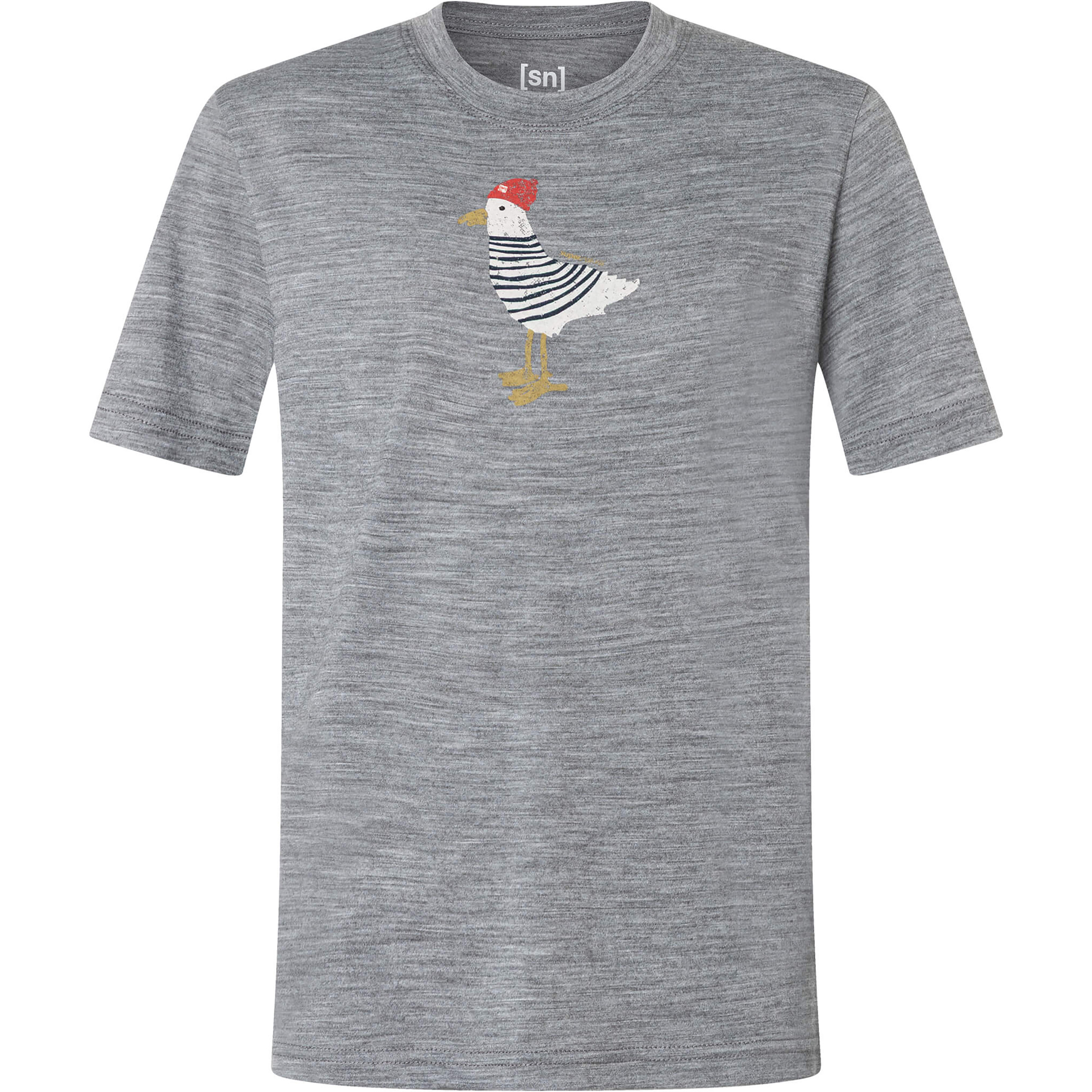 Super.Natural Johnny Kinder T-Shirts grau Größe 104 Trekking Hautfreundlich Merinowolle