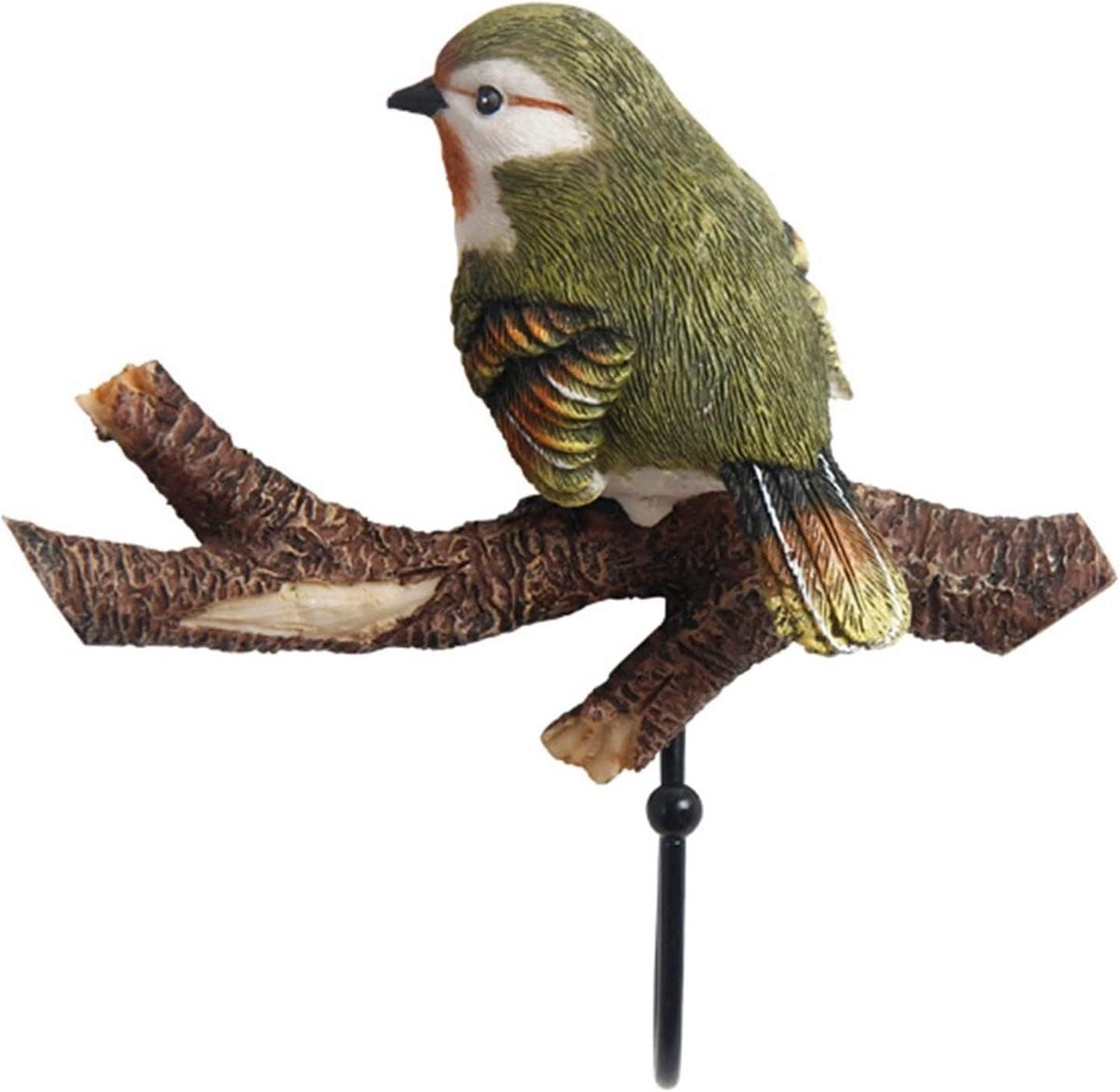Creatieve Wandkapstok Vogel Muurhaak Sleutelhouder voor de Hal - 20 x 14 x 6 cm