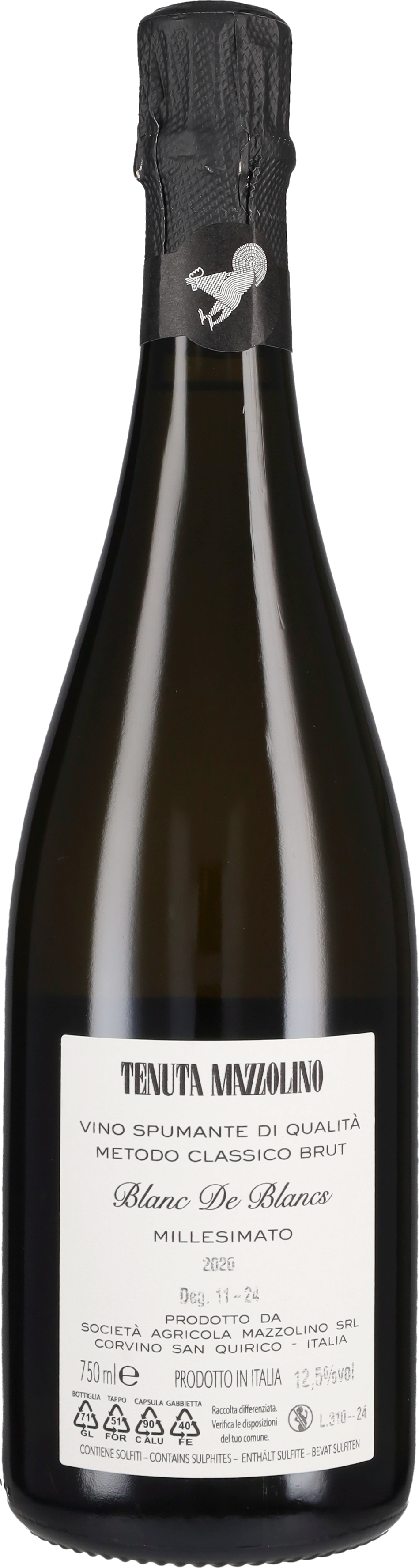 Spumante Metodo Classico Brut Blanc de Blancs Mazzolino 2021