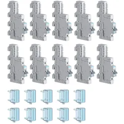 Hager KU9S110HZ Sammelschienen-LS, 10A, 25kA, 2-p., 2 Abgänge, inkl. Plombierh., VPE=10