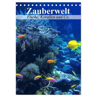 Zauberwelt. Fische, Korallen und Co. (Tischkalender 2026 DIN A5 hoch), CALVENDO Monatskalender