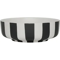 Toppu Schale 13 cm, schwarz-weiß