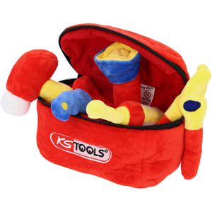 KS-Tools Kinderwerkzeug 100208, Werkzeug-Box für Babys, mit Sound, 6-teilig