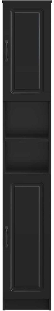 Brambly Cottage Linen Cabinet Black 187cm H X 30cm W X 31cm D