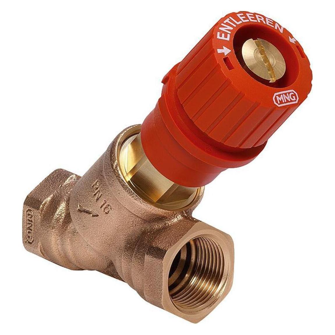 Honeywell Kombi-3-Plus,Strangabsperrventil,Rotguss für den Vorlauf 16 bar, Muffengewinde 1" (V5000Y0025)