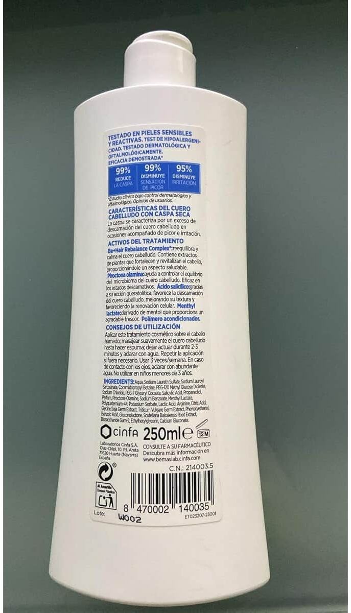 Be+ Med Capilar Champú Caspa Seca 250 ml