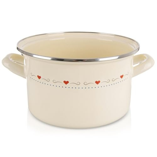 Orion Tonca Kookpan - 4 l - 22 cm - Geëmailleerd Staal - Crème