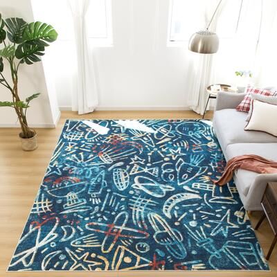 Katie Merz MERZGLYPHS Planets Area Rug
