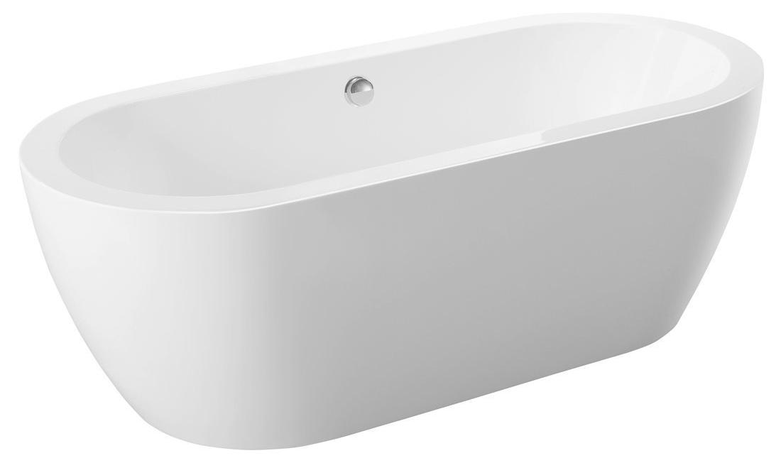 SAMIRA freistehende Badewanne 173x78x59cm, Weiß