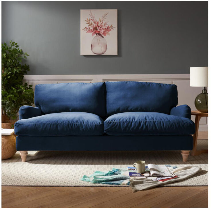 Fjørde & Co Dustin Sofa Navy Velvet/Velvet 3