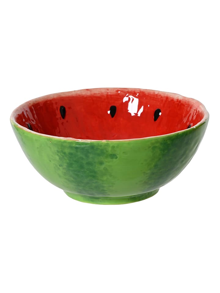 Kaeming Schale in Rot/ Grün - (H)6 x Ø 15 cm - onesize