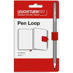 Leuchtturm 1917 selbstklebender Stifthalter, kirschrot
