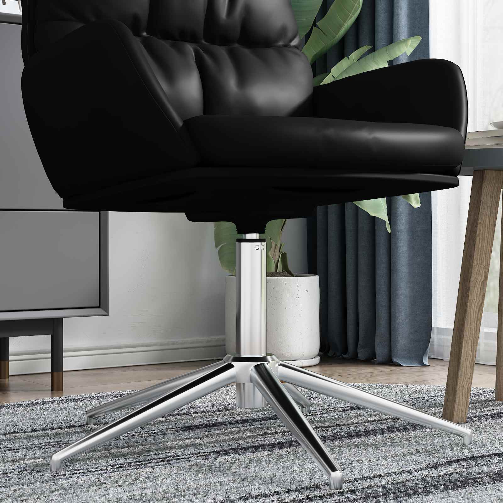 vidaXL Cylindre à gaz de chaise de bureau Chrome 14 cm Fer