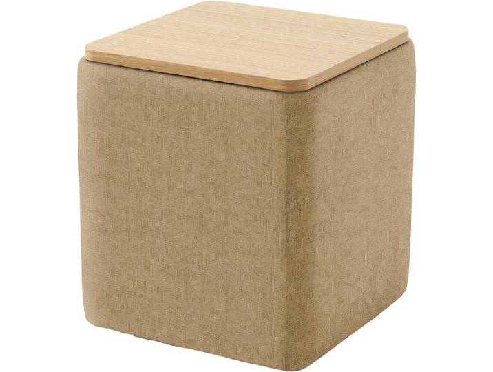 Home affaire Ablagetisch Kyro, Stauraum mit Tischplatte Eiche, Breite 40 cm, Stylisch, handlich und praktisch für dein Schlafzimmer