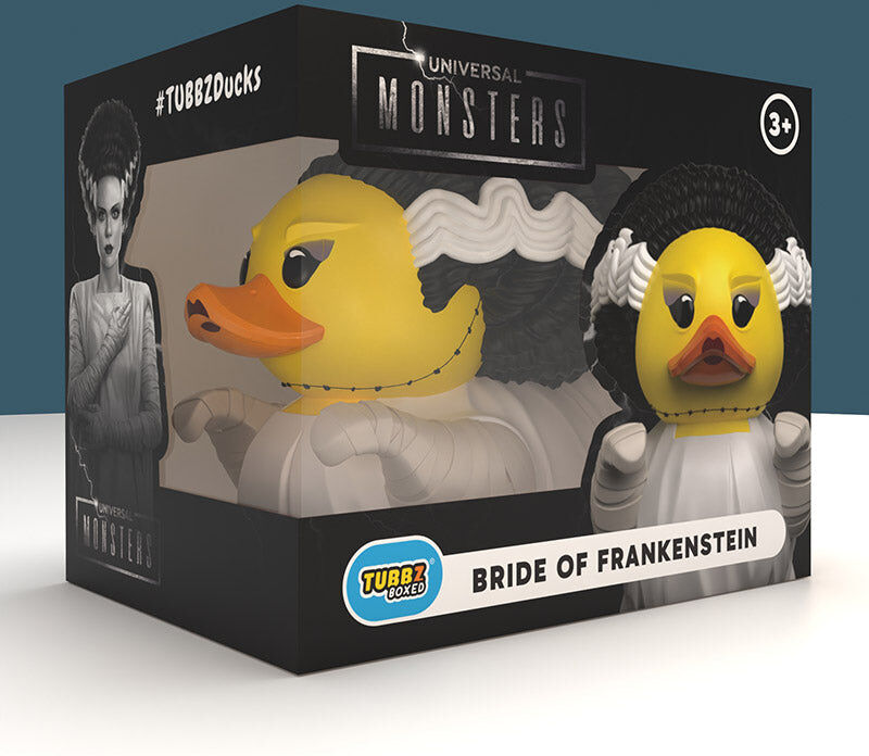 Numskull Universal Monsters Bride of Frankenstein TUBBZ Boxed Edition Figure - 10 cm Tall Collectible - Ages 3 and Over
