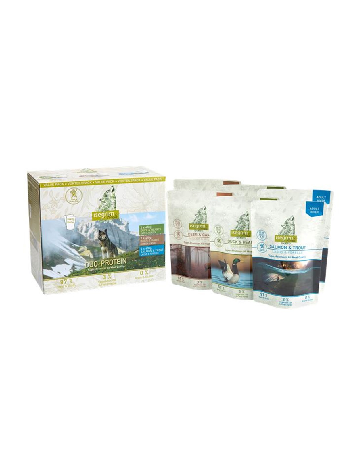 Isegrim isegrim Duo-Protein, 6x 410 gr