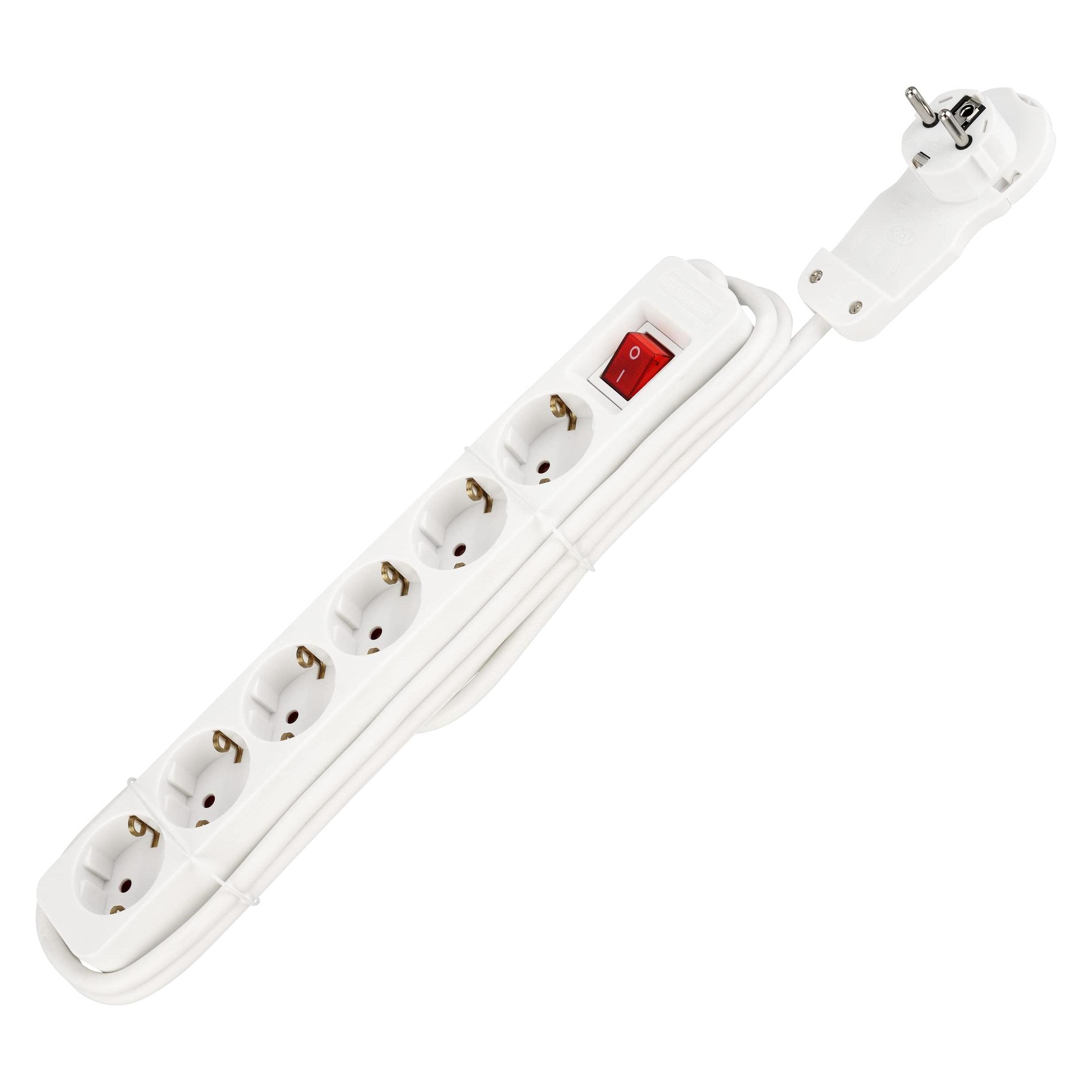 REV Steckdosenleiste Smart 6-fach 2m (6x, CEE 7/16, CEE 7/17, CEE 7/3, CEE 7/4, CEE 7/5, CEE 7/6, CEE 7/7, GST18, SI 32, Typ 11, Typ 13, Typ 15, Typ 23, Typ 25, Typ 26, 2 m) (0012626114)