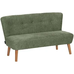 KINDERSOFA 2-Sitzer Katya Flachgewebe grün
