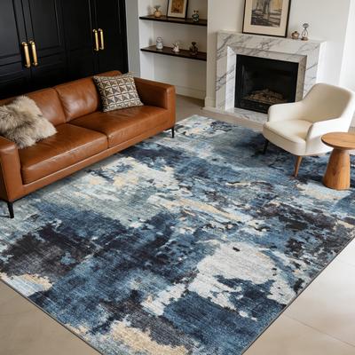 Garvee Washable Modern Artful Abstract Area Rug