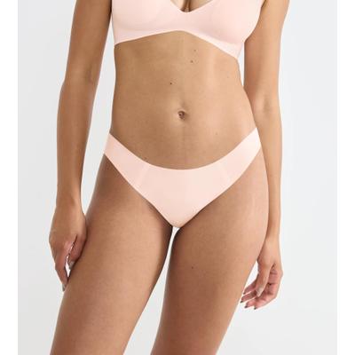 Tanga SLOGGI "ZERO Feel 2.0", Damen, Gr. XS, Single Jersey,Interlock, rosa (puff pink), Single Jersey;Interlock, Obermaterial: 76% Polyamid, 24% Elasthan, körpernah, Unterhosen Tanga, nahtlos, superweiches Interlock-Jersey Material, ultraleicht