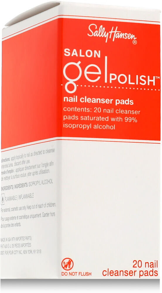 Sally Hansen Salon Gel Polish Nail Cleanser Pads 20 pcs