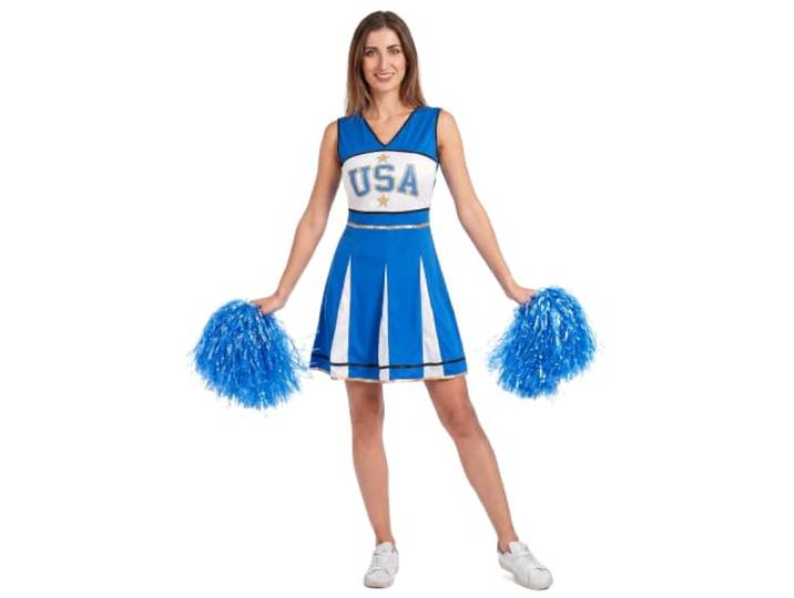 DEGUISE TOI - USA cheerleader kostuum blauw dames