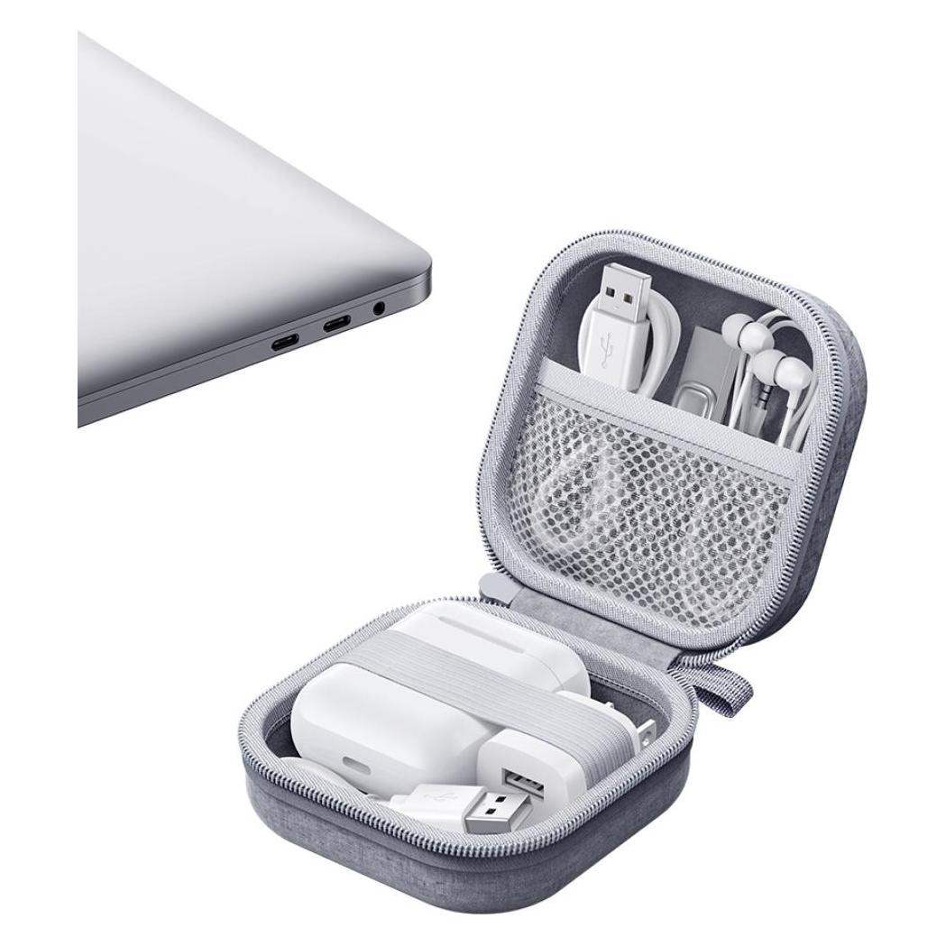 Usams Earphones Case TWS ZB351 gray (Kopfhörer Tasche) (ZB351SNB01)
