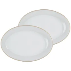 Ritzenhoff & Breker Geo Servierplatte oval 32 x 21 cm 2er Set