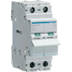 Hager SBN263 Ausschalter 63A 2 Schließer 400V AC 2PLE