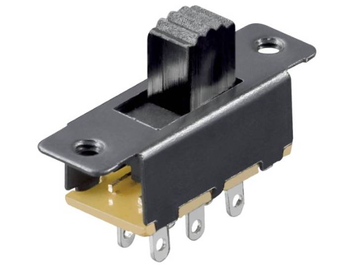 goobay Wentronic S 166 Schuifschakelaar, Zwart/Grijs