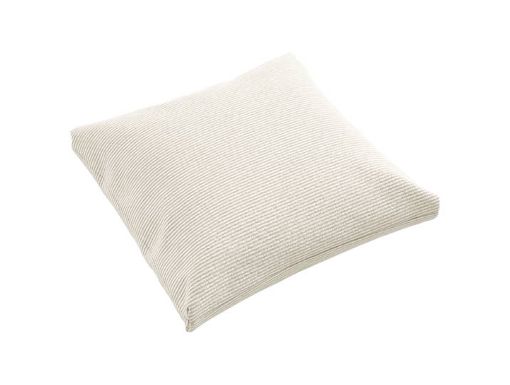 Coussin en pointe Blanc 50 x 50cm Velours côtelé fin Feena
