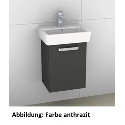 Artiqua 413 Waschtischunterschrank für Renova Compact 276145, Anthrazit Glanz, 413-WUT-K125-L-7065-5 413-WUT-K125-L-7065-51