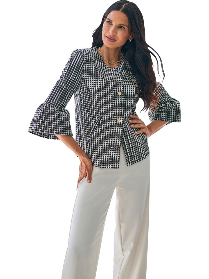 Heine Blazer in Schwarz/ Weiß - 42